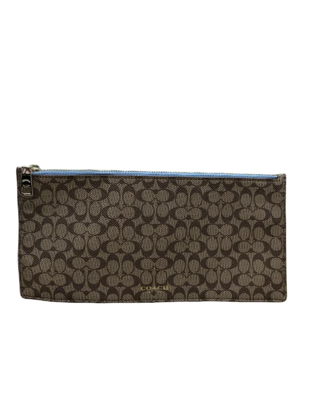 Ladies Coach handbags with a detachable wallet insert for added convenienceClutch Designer By Coach, Size: Small