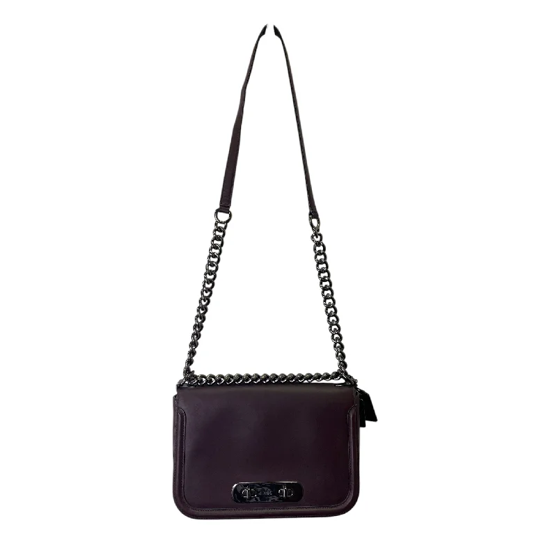 Coach Dempsey bags with a contrast - colored interior for visual interestCrossbody Designer By Coach In Purple, Size:Medium