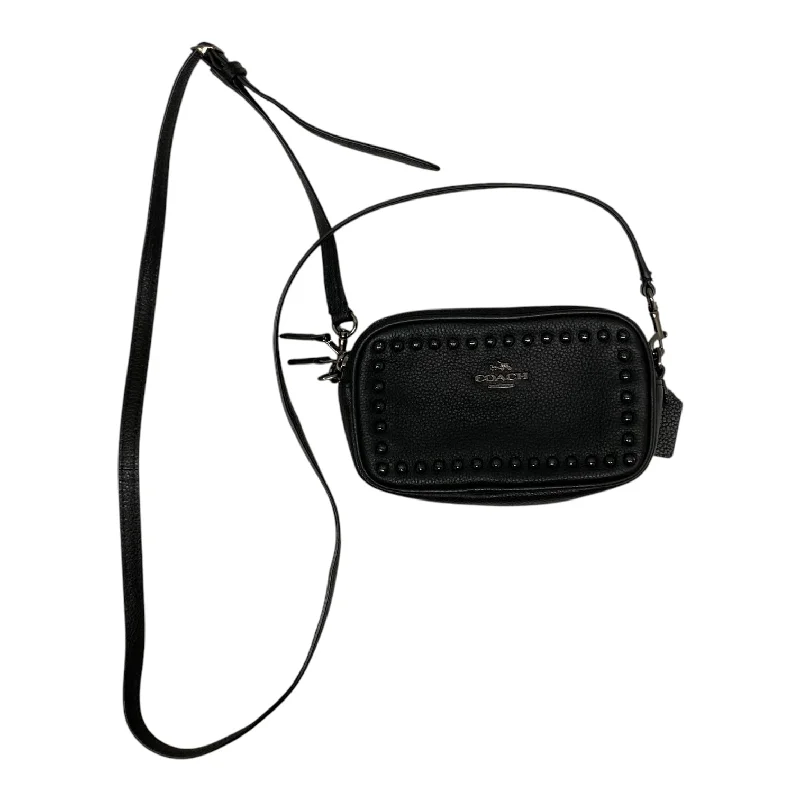 Coach backpacks with a sleek, modern design for a stylish lookCrossbody Designer By Coach In Black, Size:Small