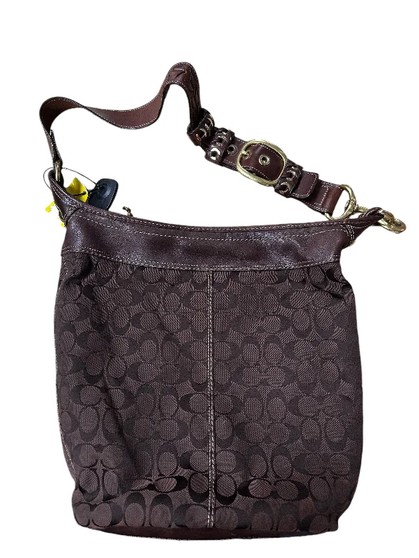 Coach bags with a zip - top closure and a front - pocket for quick accessHandbag By Coach, Size: Large