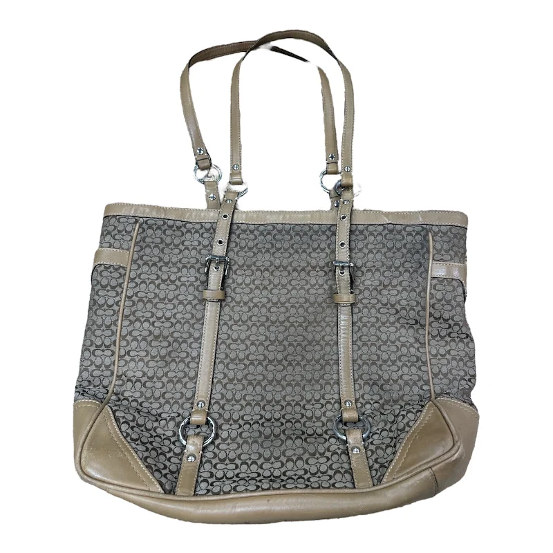 Coach tote bags with a spacious interior and multiple compartments for organizationHandbag Designer By Coach, Size: Medium