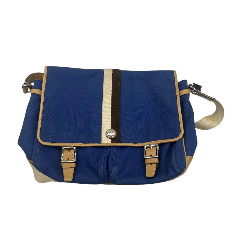 Ladies Coach crossbody bags with a wide - width strap for comfortCrossbody Designer By Coach In Blue, Size:Large